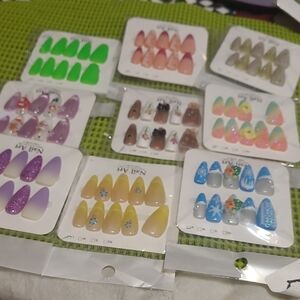 Colorful Press-On Nail Set